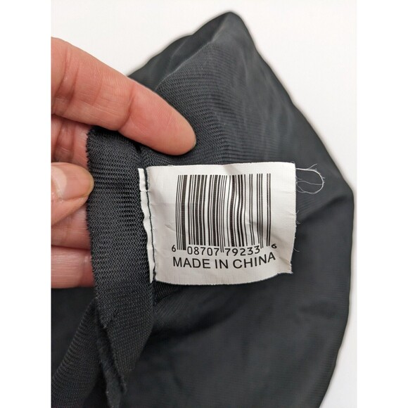 Halloween Goblin Ghost Face Mask Silly Grin Smile Teeth Glows In Dark Blk Shroud - Picture 8 of 10